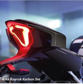 Resim Cfmoto 250sr Arka Kuyruk Karbon Stıcker Set 