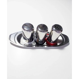 Resim Feyza Design Şık 3'lü Baharatlık Gondol Seti, Pratik ve Kullanışlı Tasarım 