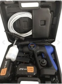 Resim Oto Yıkama Makinesi Şarjlı Yedek Bataryalı 5mt Hortum 150w 21v Kutulu 