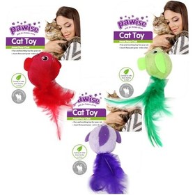 Resim Pawise Catnipli Peluş Kuş Kedi Oyuncağı 12 CM 
