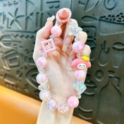 Resim Shin-wo Yaratıcı Cute Doll Beaded Phone Chain Motor Keychain (Yurt Dışından) 