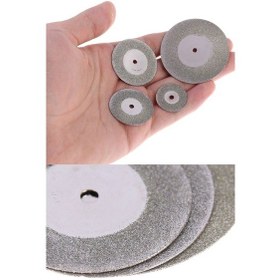 Resim 22 30 40 50 Mm Elmaslı Mini Disk Uç Seti Cam Fayans Kesme Seti 