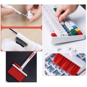 Resim Büro Ev Ofis Yazlık Hijyeni İçin Detaylı Klavye Kulaklık Temizleme Seti 