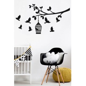 Resim Ne Verelim Size Kuşlar Duvar Sticker 110X60CM 