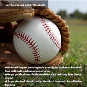 Resim Beyzbol Topu El Dikişli Deri Beyzbol Topu 1 Adet 