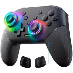 Resim S-80 Rgb Kablosuz Joystick Wireless Oyun Kolu Pc/switch/oled İçin 