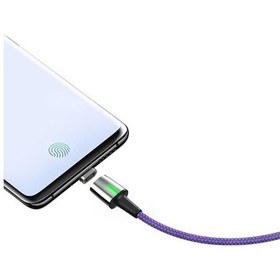 Resim Baseus Catxc-b05 Zinc Magnetic Usb Kablo Şarj Usb Type-c Başlık 2.0a 2 M - Mor 
