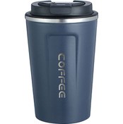 Resim Ranyeek 304 Çelik Akıllı Sicaklık Gösteren Termos Bardak, Dokunmatik Ekran, Çift Katlı Vakumlu, Araçta Kullanım İçin Uygun, 380ml Mavi Siyah 