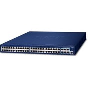 Resim Planet PL-SGS-6310-48T6X 48 Port Gigabit Ethernet 6 Port 10G SFP+ L3 Stackable Yönetilebilir Switch 