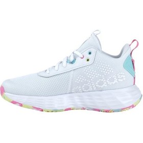 Resim Adidas Ownthegame 2.0 K Çocuk Beyaz Basketbol Ayakkabısı Çok Renkli 