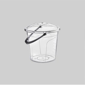Resim abnturk 15 Lt Kapaklı Şeffaf Su Kovası 