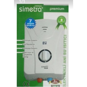 Resim Simetra Elekrıklı Şofben 8mt Kablolu Tam Takım Set 