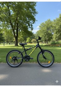 Resim Tommybike 20 Jant Vitesli Bisiklet Duble Jant 21 Vites Ön Amortisörlü Çocuk Bisikleti Sarı 