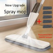Resim Çok Amaçlı Mikrofiber Spreyli Yıkama Bezi ile 1/5 Yeniden Kullanılabilir Ped – Ahşap, Laminat, Fayans ve Seramik Zeminler İçin Uygun – Islak/Kuru Temizlik – Uzun Saplı Kolay Kullanım için Mutfak, Banyo, Oturma Odası 