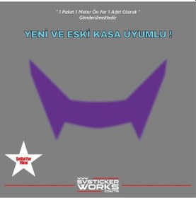 Resim Cfmoto Nk250 Far Sticker 2018-2025 Uyumlu Hazır Far Sticker Kit Mor 