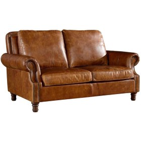 Resim Hanel Mobilya RİCHARD Hakiki Deri koltuk(İKİLİ) Kahve 