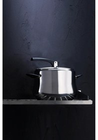 Resim Emsan Burcu Paslanmaz Çelik Düdüklü Tencere 4 L Gümüş - Siyah 