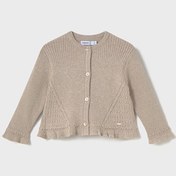 Resim Mayoral Bej Kız Bebek Fırfırlı Örgü Hırka 2358 Toprak 