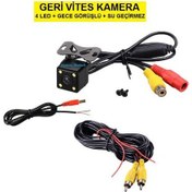 Resim Ucuzcu Market Geri Vites Kamera ( 4led Gece Görüşlü + Su Geçirmez + Mesafe Çizgili ) 