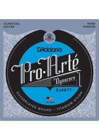 Resim D'addario Ej46Tt Dynacore Hard Tension Takım Tel Klasik Gitar Teli 