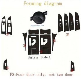 Resim Hightower 2006-2011 Is250 Is300 3d 5d Karbon Fiber Kapı İç Kaplama Dekorasyon Film 