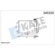 Resim Kale 345550 Klima Kondenseri Scenıc I 99-03 1.4 16v-2.0 16v-1.9dcı F9q.7.34 538x381x16 7700434383 