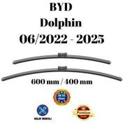 Resim Byd Dolphin 2022 2023 2024 2025 Uyumlu Ön Cam Silecek Süpürgesi Takımı 600/400mm Silbak Sb2416c 