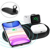 Resim Butu A04 3'ü 1 Arada Çok Fonksiyonlu Kablosuz Şarj Cihazı Siyah 