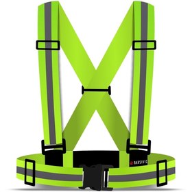 Resim Barsivic Motorsiklet, Scooter Ve Bisiklet Için Reflektörlü Pratik Ikaz Yeleği 