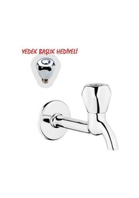 Resim Klasik Uzun Musluk + Musluk Kapak Takımı Hediyeli 