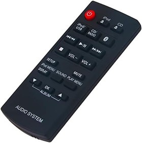 Resim Allimity N2QAYC00081 Yedek Uzaktan Kumanda Panasonic Mini Ses Sistemi SC-HC58EG-W SC-HC37GK-S SC-HC58 SC-HC38 için Uygun 