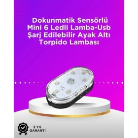 Resim Kablosuz Manyetik Montajlı Araba Için 7 Renkli Ambiyans Işığı Seti 