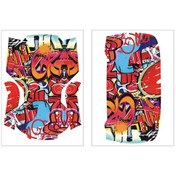 Resim Samdoo Djı Mavic Mini İçin Renkli Grafiti Sticker Seti - Su Geçirmez Pvc, Kişiselleştirme Ve Korumalı Tam Gövde Kaplama 