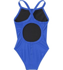 Resim Tyr Durafast Elite Diamondfit Kız Çocuk Mayo - Solid Koyu Mavi 