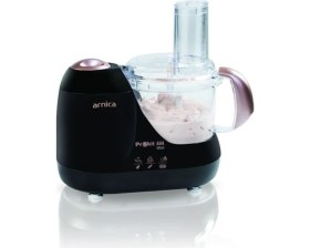 Resim Arnica GH21031 Prokit 444 Mini Mutfak Robotu 600 W 1 lt Kapasite Siyah Rose Çok Fonksiyonlu 