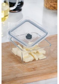 Resim Acar Olivya Vakumlu Kare Cam Saklama Kabı - 0.45 Lt 12135 Beyaz 