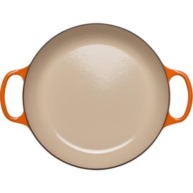 Resim 30cm Döküm Demir Sığ Güveç Kabı, Dayanıklı ve Şık Tasarım 