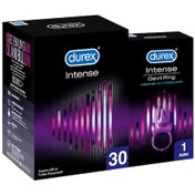 Resim Durex Intense Uyarıcı Jelli Ve Tırtıklı Prezervatif 30'lu + Intense Devil Ring Titreşimli Halka 