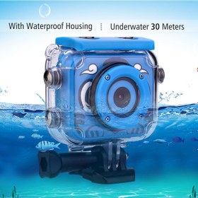 Resim Springsun Taşınabilir Kamera Çocuklar Dijital Video Kamera Aksiyon Spor Kamerası 1080p 12mp 