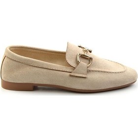 Resim Bambi Bej Kadın Loafer Ayakkabı K01688011002 Bej 