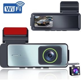 Resim gaman Wifi Destekli 1.47 inç Çift Kameralı Araç İçi Ön/Arka Kayıt Cihazı 