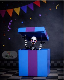 Resim Rüzgar Tasarım Fnaf Five Nights at Freddy's Puppet Kukla Fnaf Eklemli Oyuncak Kutusu ile Birlikte 