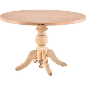 Resim Masifart Albani 140 Lık Sabit Baba Masa Cilasız Ham Ham 