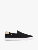 Resim Tommy Hilfiger Kadın Th Canvas Slip-On Sneakers - Siyah 