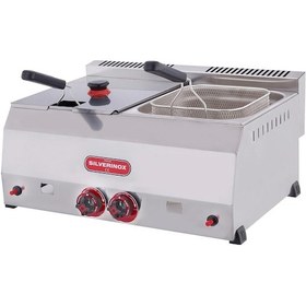 Resim Işıkgaz Silver Endüstriyel Çiftli 8+8 Litre Tüplü Fritöz 