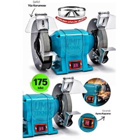 Resim Endüstriyel Taş Motoru Güçlü, Dengeli, Çift Taşlı Bileme Makinesi Xl 175mm 