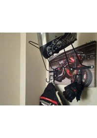 Resim Motorcu Kask Askısı, Kişiye Özel Baskı V1 
