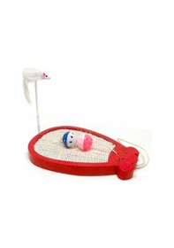 Resim 32 x 23 CM Fareli Toplu Kedi Tırmalama Oyuncağı Çok Renkli 