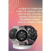 Resim Anc Özellikli Bluetooth Kulaklık ve Amoled Ekran Akıllı Saat Uyku ve Sağlık Takibi Nabız Ölçer 