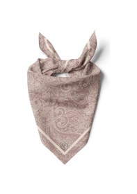 Resim Etnik Şal Desen Bandana/fular Bej 